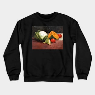 Still Life with Vegetables ~ oil painting Crewneck Sweatshirt